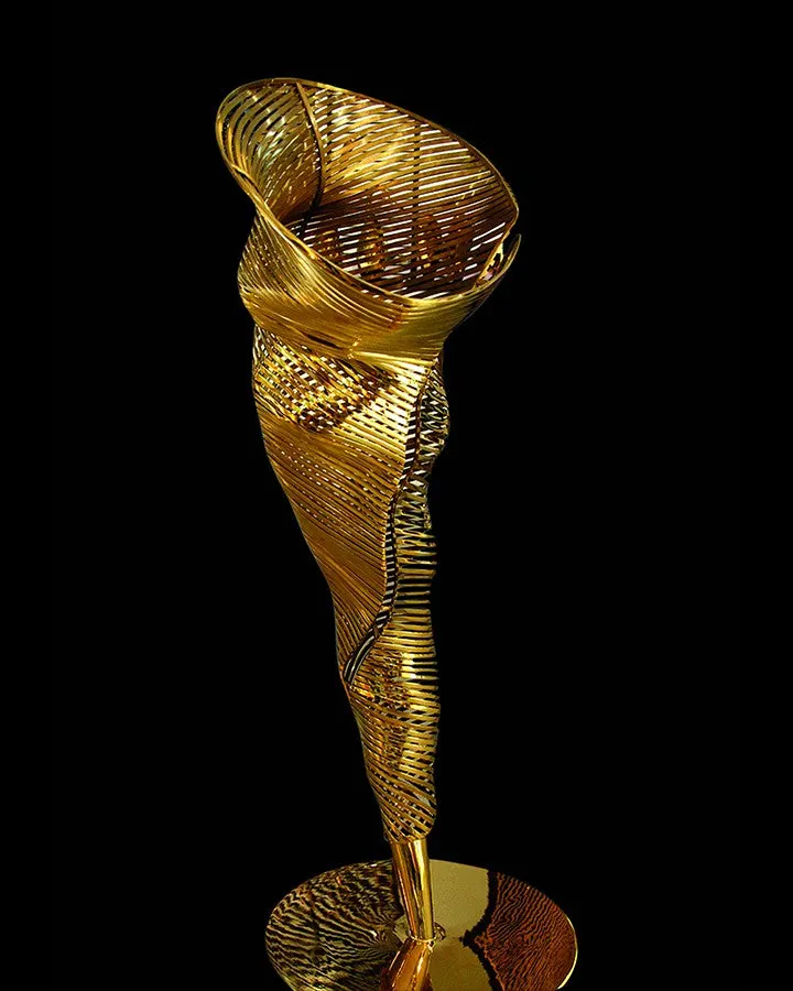 SASKIA ABSTRACT GOLDEN SCULPTURE(1 piece)