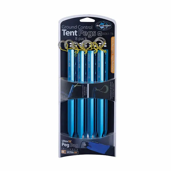 Sea to Summit Ground Control Lightweight Tent Pegs (8 Pack)