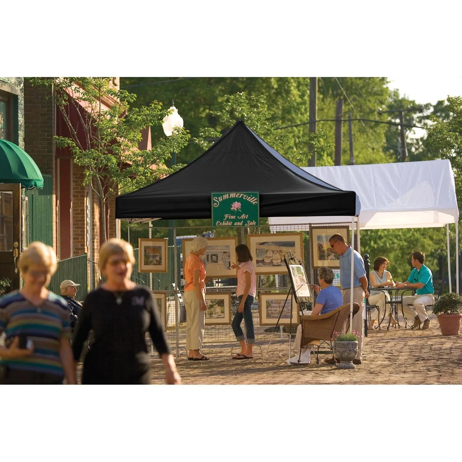 ShelterLogic | Pop-Up Canopy HD - Straight Leg 10 x 10 ft. Black