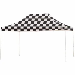 ShelterLogic | Pop-Up Canopy HD - Straight Leg 10 x 15 ft. Checkered Flag