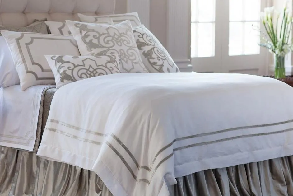 Soho Ice Silver Bedding by Lili Alessandra