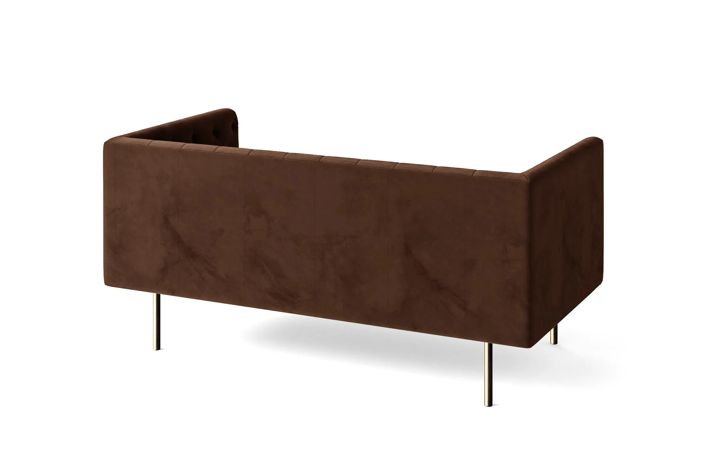 Spezia 2 Seater Sofa Coffee Brown Velvet