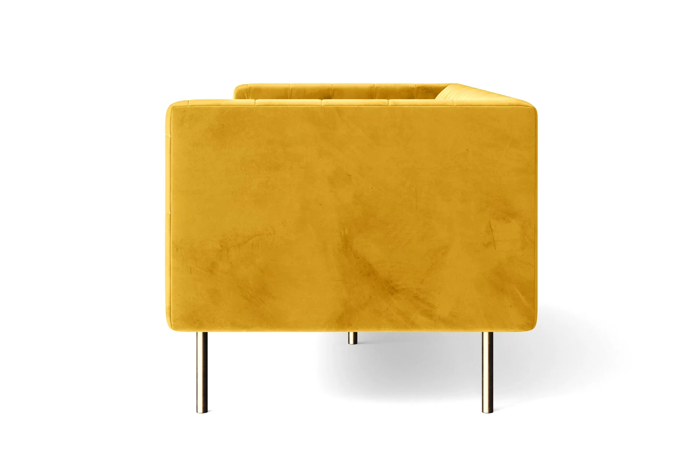 Spezia 2 Seater Sofa Yellow Velvet