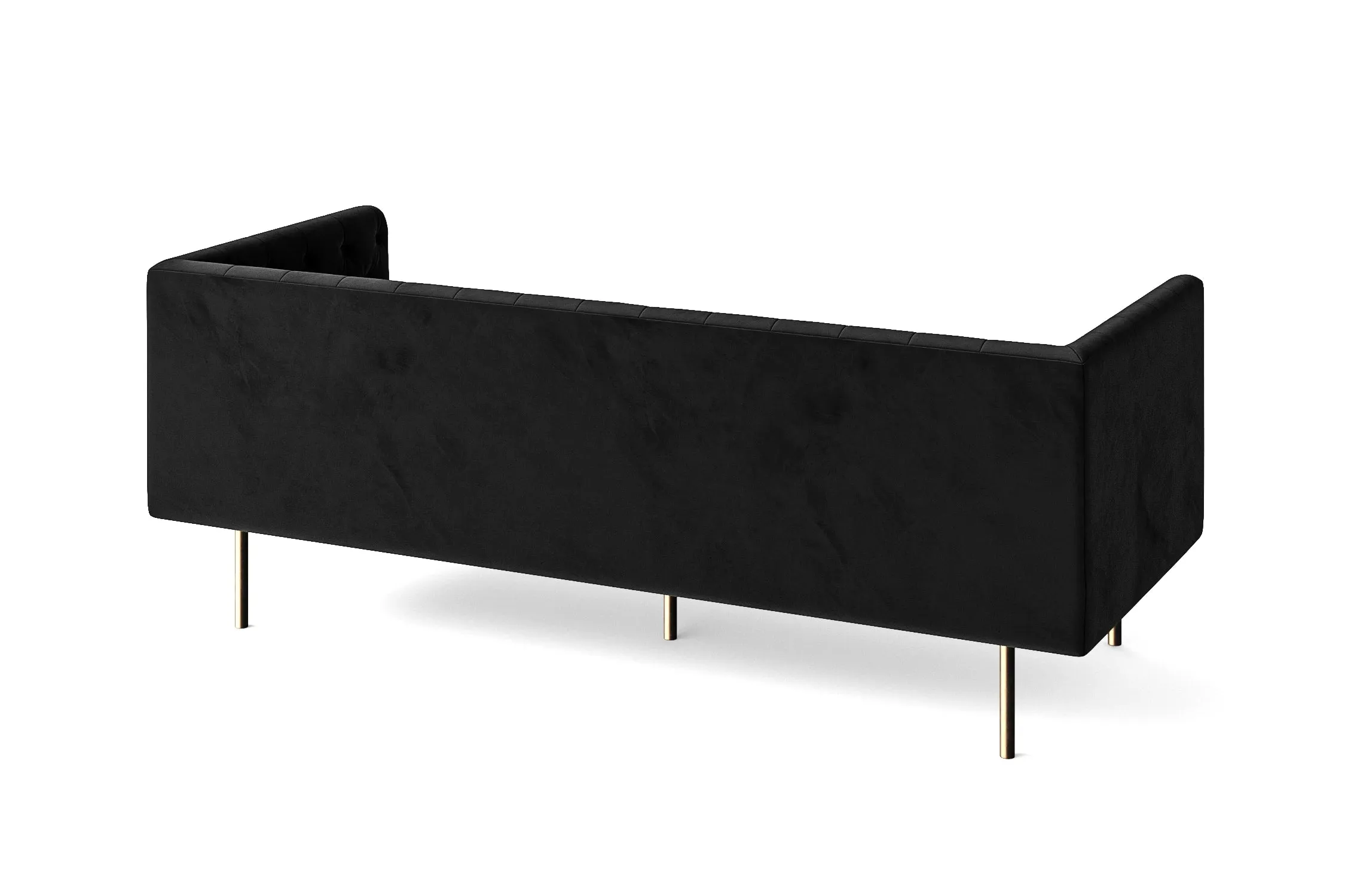 Spezia 3 Seater Sofa Black Velvet