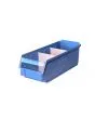 Storage Bin Size 4 Across Divided Blue