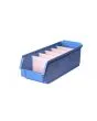 Storage Bin Size 4 Across Divided Blue