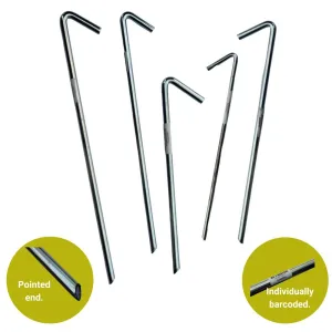 Supex 225mm Zinc Plated Steel Tent Peg