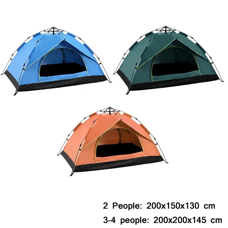 TC-014 Outdoor Beach Travel Camping Automatic Spring Multi-Person Tent For 2 People(Green Mat Hammock)