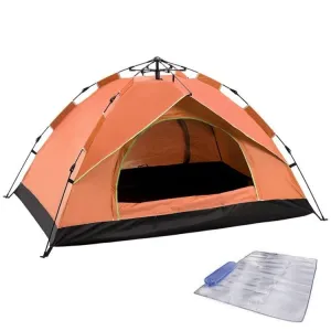 TC-014 Outdoor Beach Travel Camping Automatic Spring Multi-Person Tent For 2 People(Orange Mat)