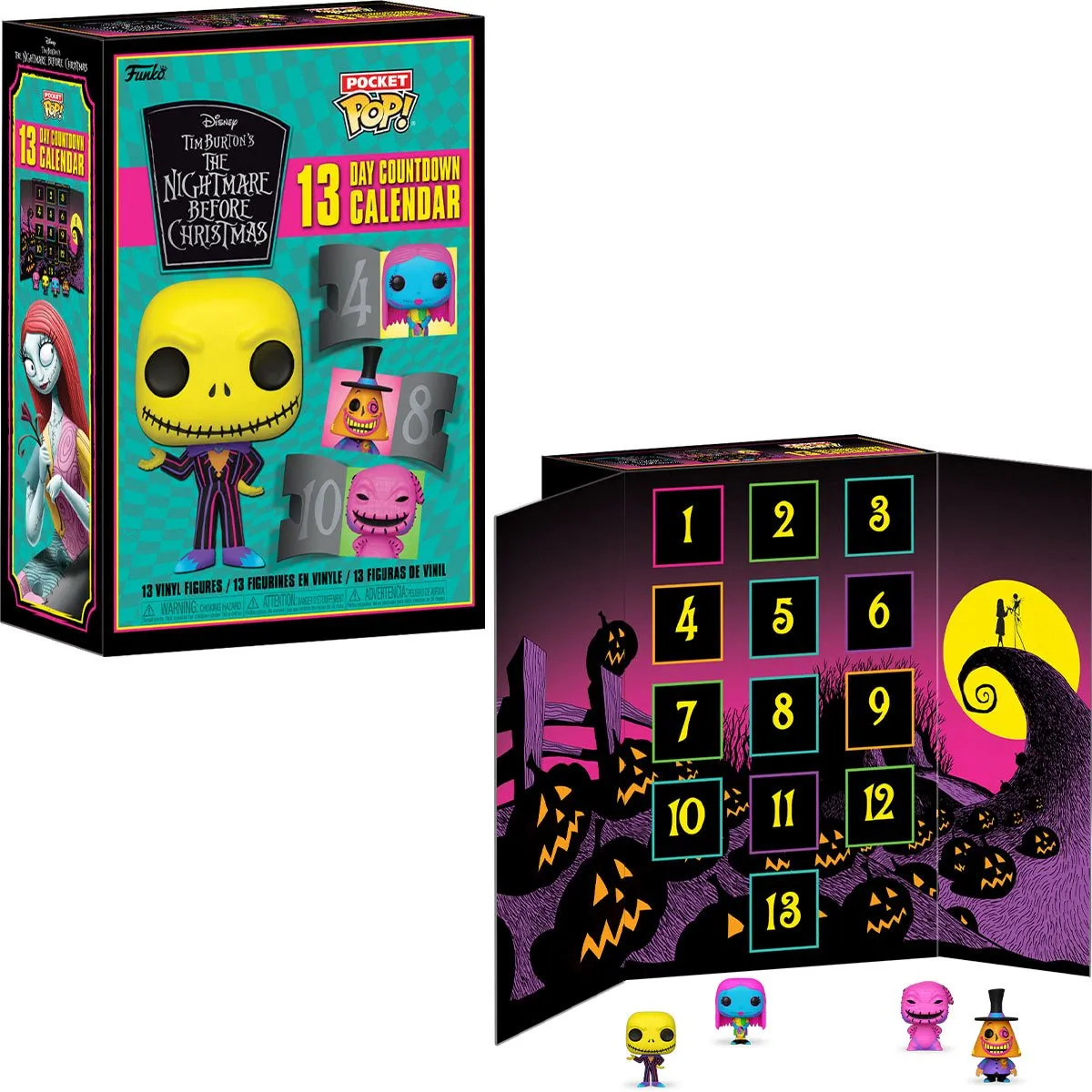 The Nightmare Before Christmas Blacklight 13 Day Advent Calendar