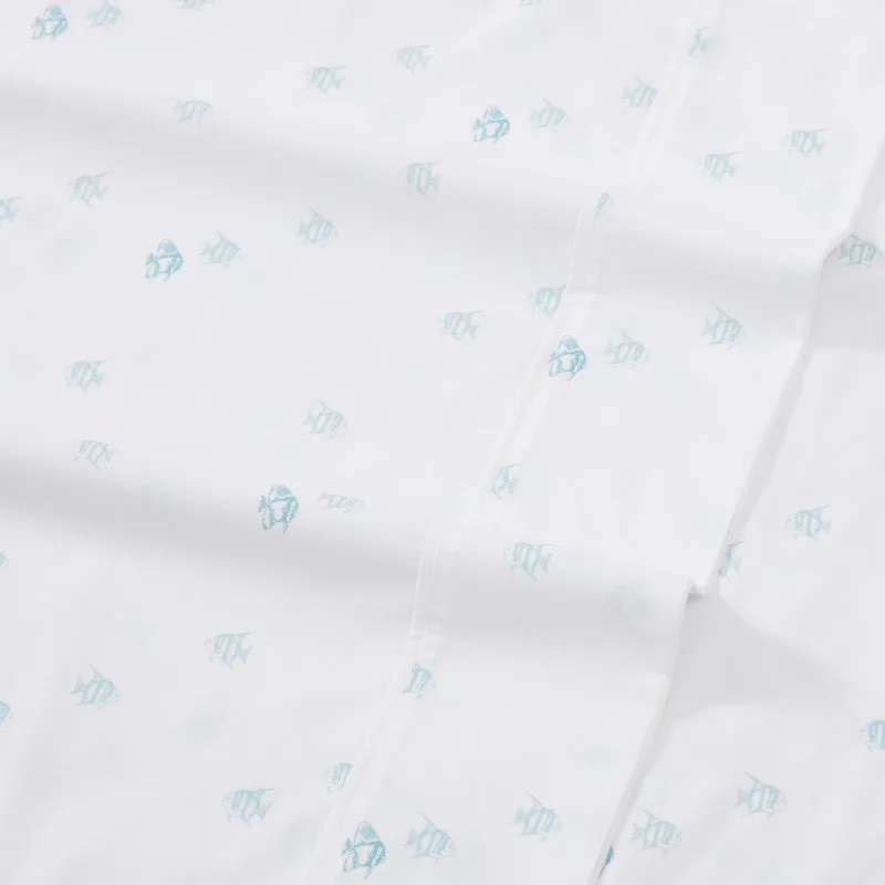 Tommy Bahama Angel Fish 250 Thread Count Sheet Set