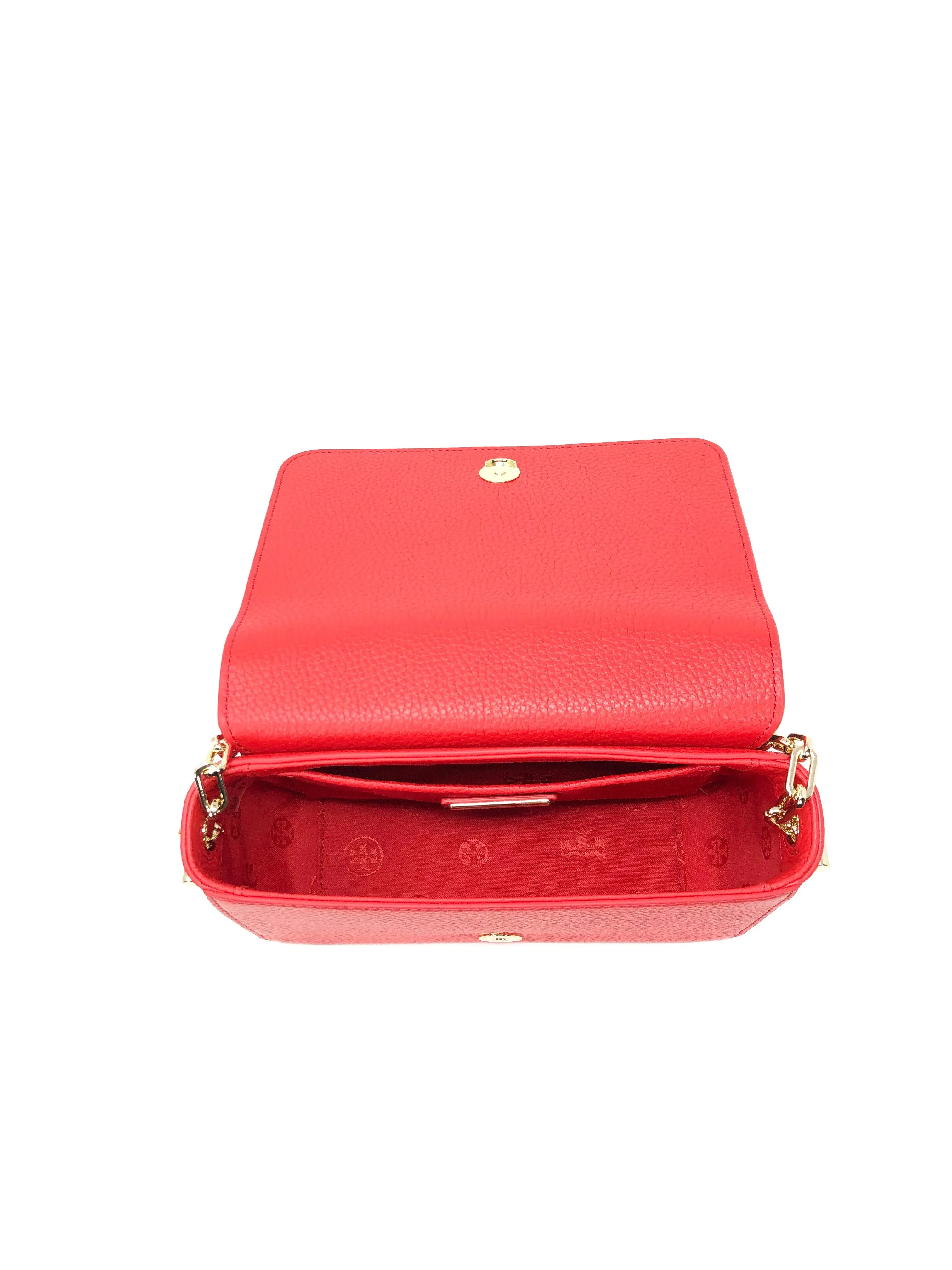 Tory Burch Brilliant Red Thea Mini Bag