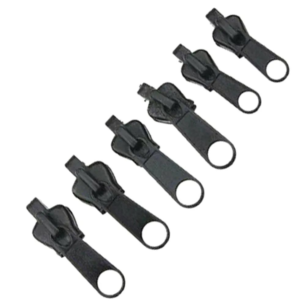 Universal Zipper Repair Kit - 6 Pack (Black) for All Your Zipper Needs