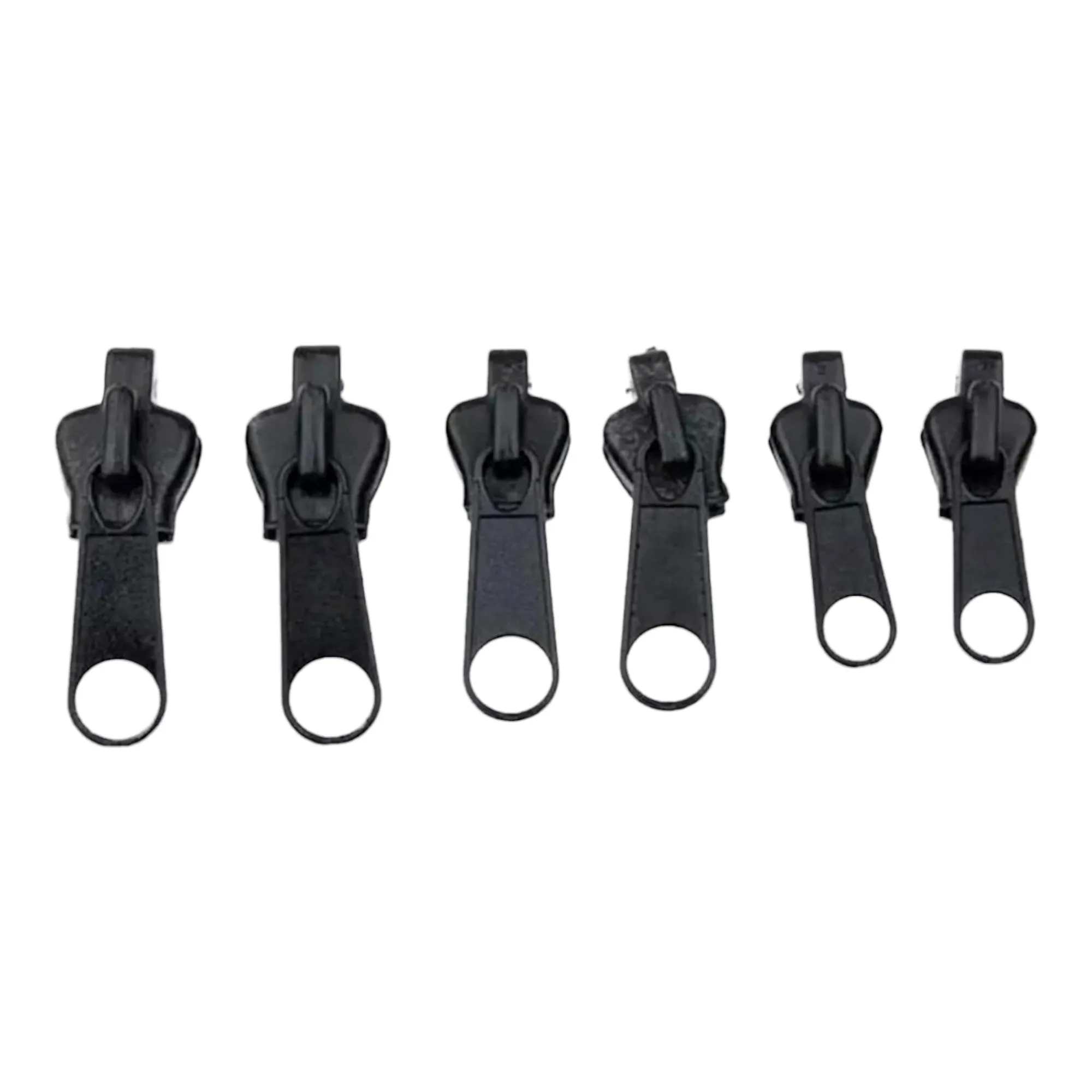 Universal Zipper Repair Kit - Black (Set of 6 for Quick Repairs)