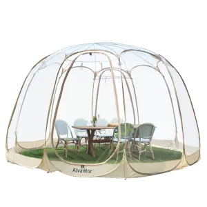 valiant Bubble Tent Canopy Family Camping Pop up Gazebo 15'x15' Beige