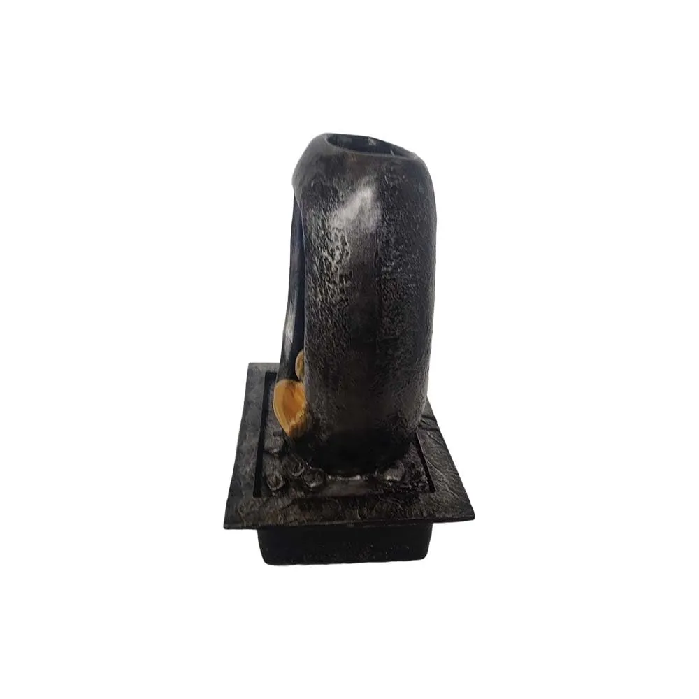 Waahkart Home Decor Buddha Face Water Fountain with Multicolor Lights