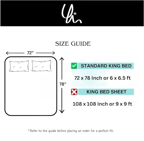 YaAkholic 220 TC Elastic Fitted Double King Size Bed Cotton Bedsheets with 2 Pillow Covers - King Size 78" x 72" Lruxurious Bedding Set for Ultimate Comfort and Style (Pink)